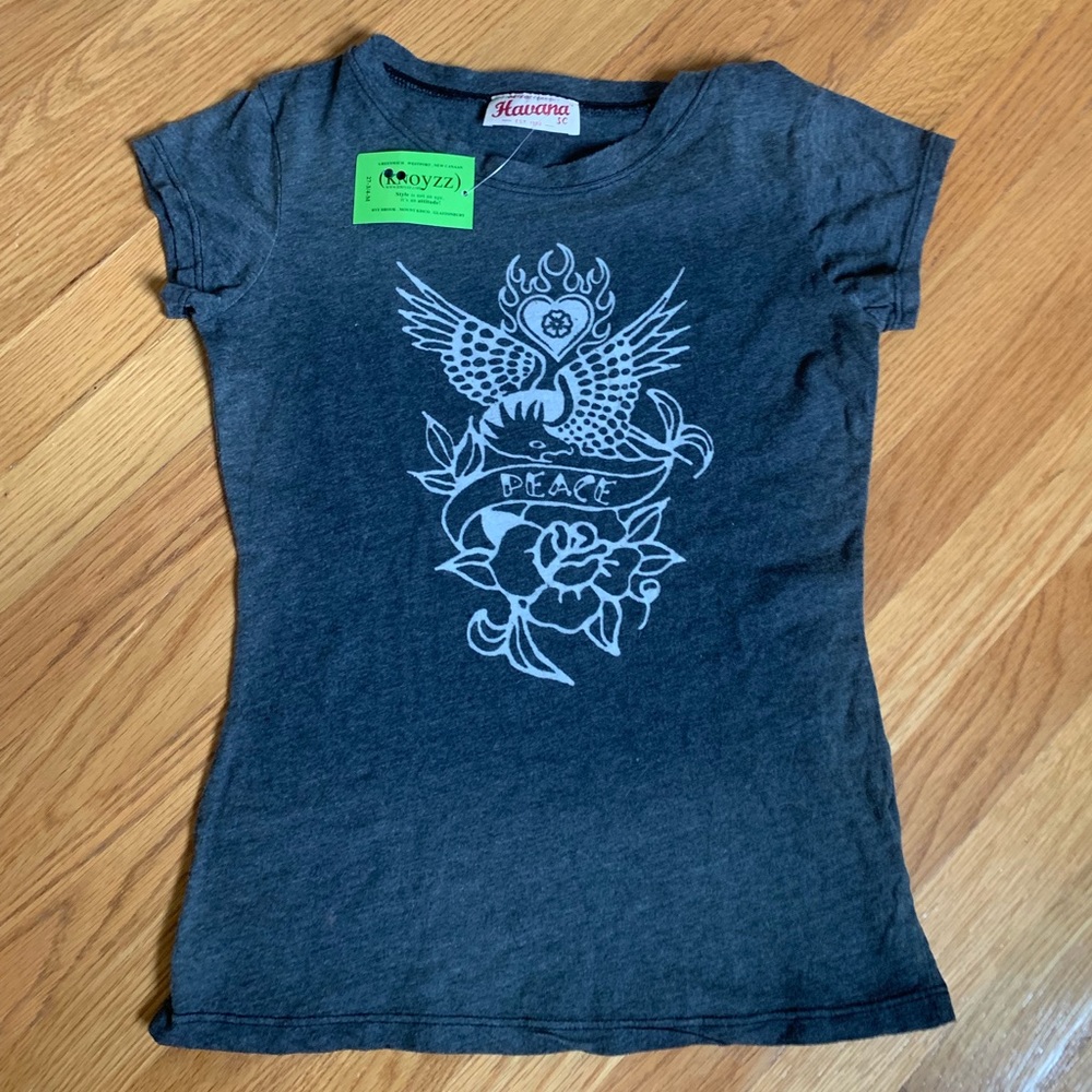 Vintage Havana Peace “Eagle Burnout” T-Shirt